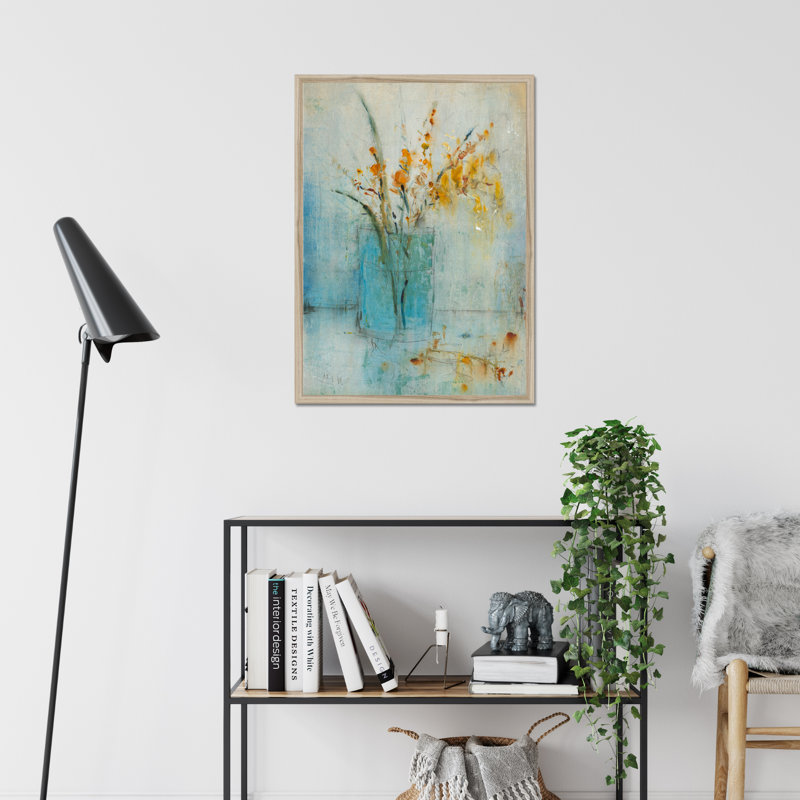 Blue Container II by Timothy O' Toole - 1 Piece Painting, 95cm H x 65cm W, Natural Wood Framed Paper Print