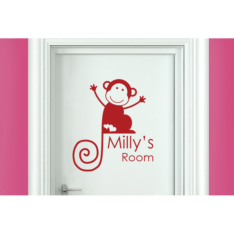 Animals Wall Decal, Dark Red