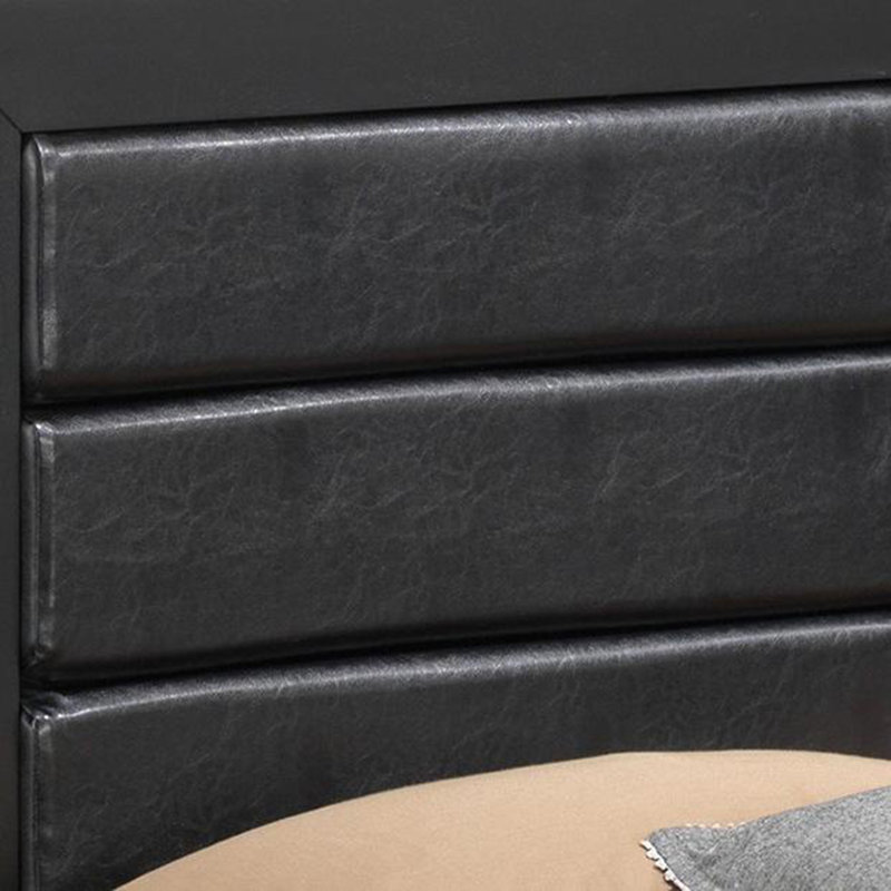 Elegant Black Storage Bed With Style, King