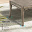 Lamando Patio Square 19.5"L X 19.5" W Aluminum Side Table