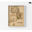 «Rhode Island 1817» par Vintage Cartes, affiche rétro RI, reproduction de carte antique des États-Unis, décor de couloir de l'école Rhode Island, Teachers Office 61964