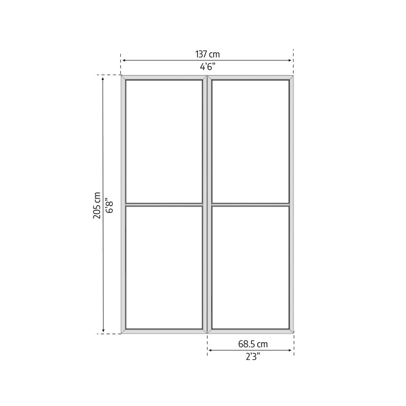 Sanremo Aluminium Single Sliding Screen Doors