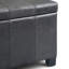 Repose-pieds rectangulaire avec rangement relevable Dover-1897544021