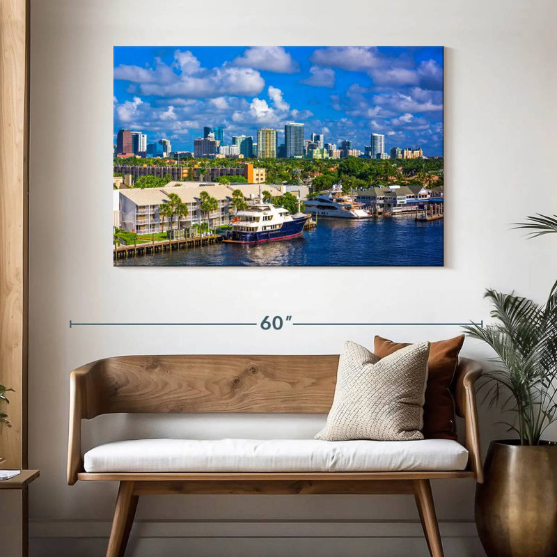 Gillard Fort Lauderdale Waterfront, H 32 po x l 48 po