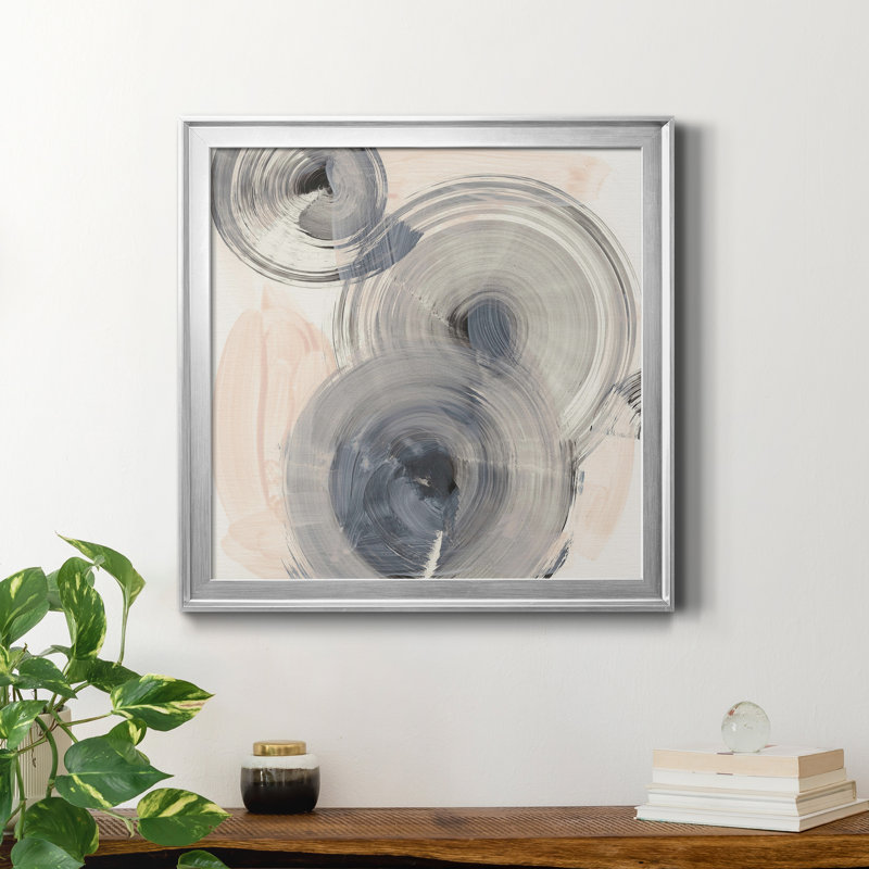 Spin Around I - Canvas, Silver Framed Canvas, 32" H x 32" W x 1" D, No Mat