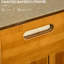 Banc à chaussures avec armoires de rangement, banc d'entrée en bambou avec coussin de siège, 3 portes et compartiment caché pour le couloir, brun