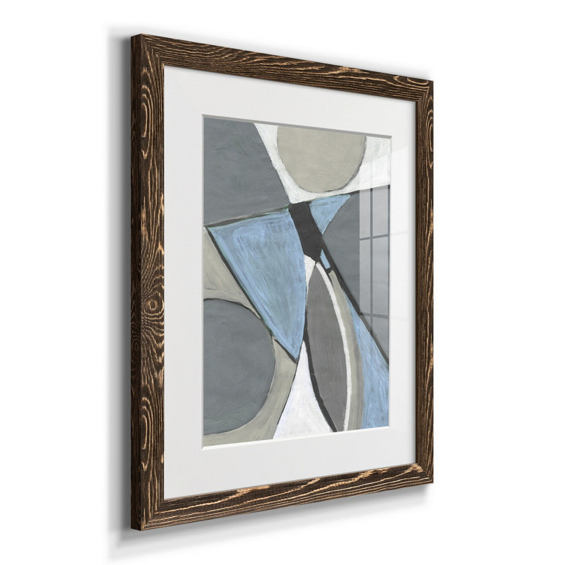 Millenium II - impression, Papier, cadre noyer, H 24 po x l 18 po x P 1,5 po, Blanc