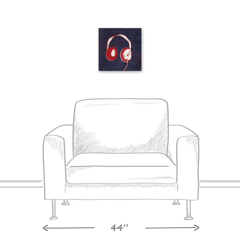 Art sur toile enroulée avec casque Morabito, H 12 po x l 12 po x P 1,25 po
