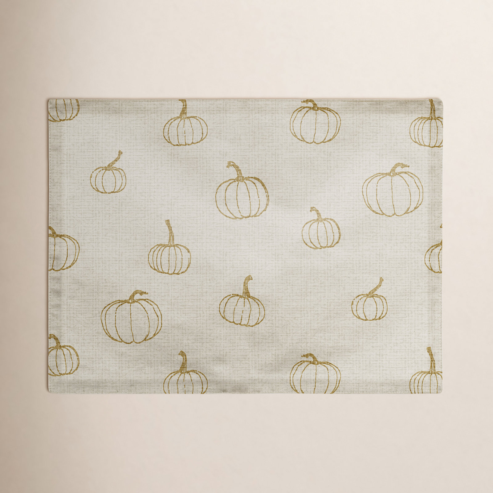Mckaylia Reversible Cotton Placemat, Mustard Yellow