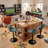 Modern Height Adjustable Swivel Bar Stools Upholstered Leather Barstool Kitchen Island Chairs With Metal Frame-1949709390
