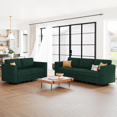 Teangela Sectional Living Room Set Storage Seat Livingroom Sofa, 2-Seat Sofa & 3-Seat Sofa