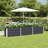 Planter Anthracite Steel 94.49 x 15.75 x 17.72 in Long Outdoor Garden Planter-1712784194-1712784201