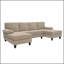 Canapé en forme de U rembourré nubby, conception de chaise double confortable avec accoudoirs rembourrés-428437190