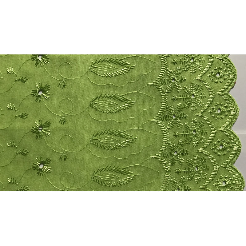 Hollander Cotton Blend Room Darkening Curtain Pair, Lime Green, 42" W x 108" L