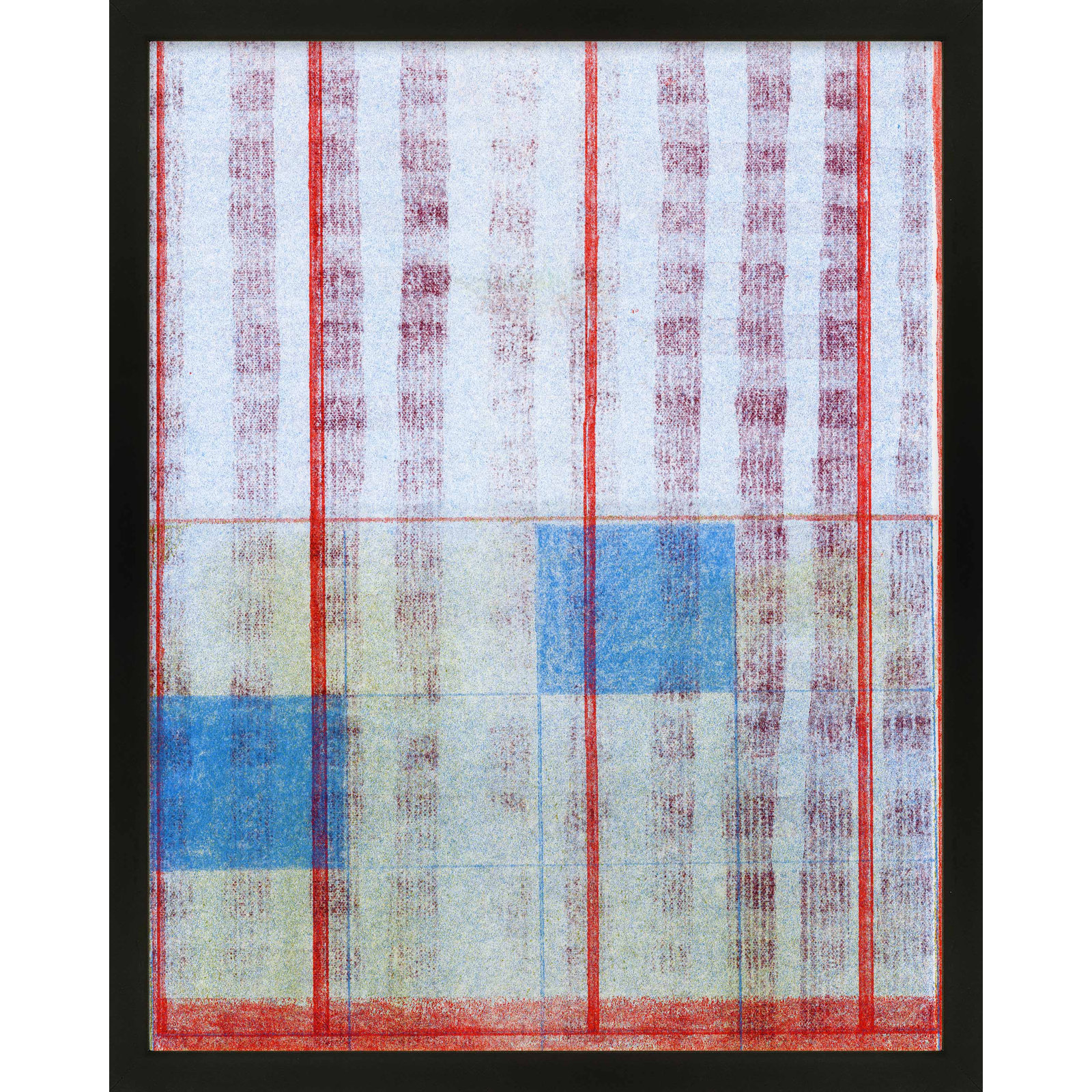 Picnic by Mo Neuharth - Framed Wall Art, Black, 30" H x 24" W, Framed Print without Mat