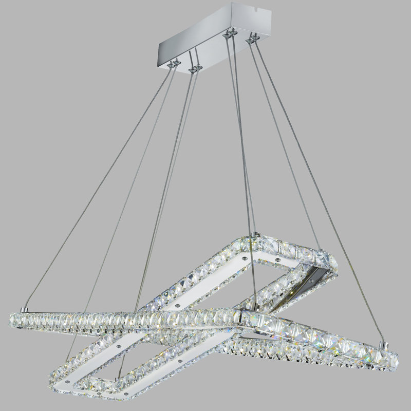 Blair 1 - Light Chrome LED Crystal Pendant