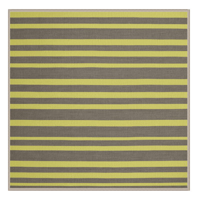 Machine Washable Horizontal Stripes Brown Area Rug