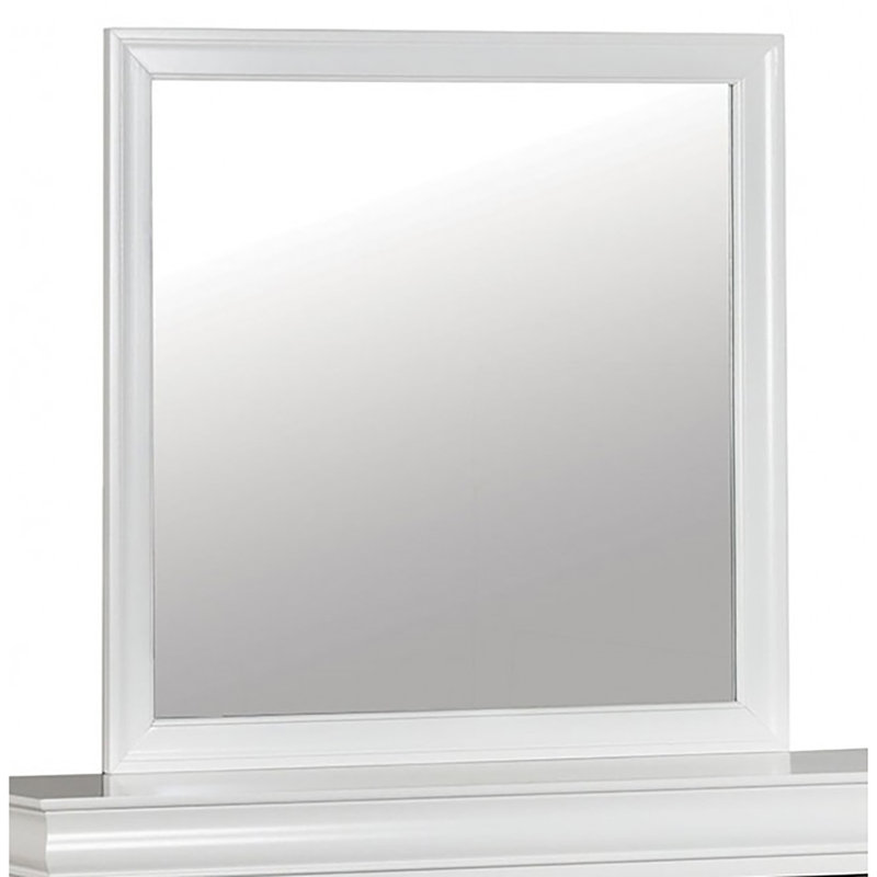 Miroir pour commode Dewin, Blanc