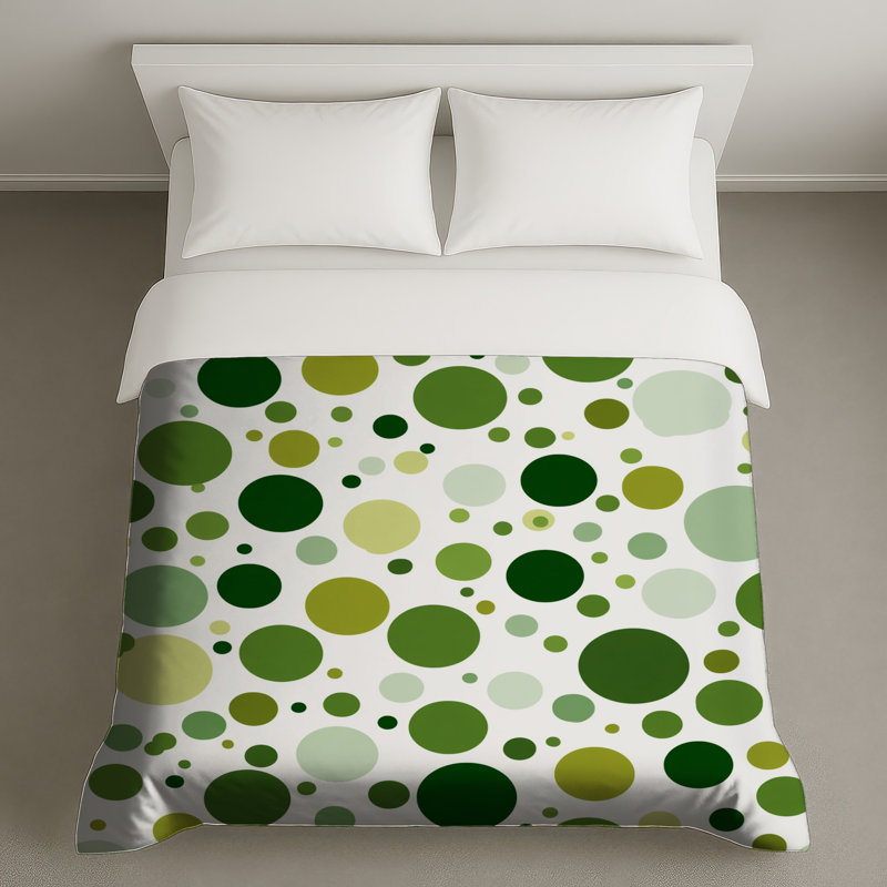 Housse de couette abstraite Circles Bedding, Très grand lit