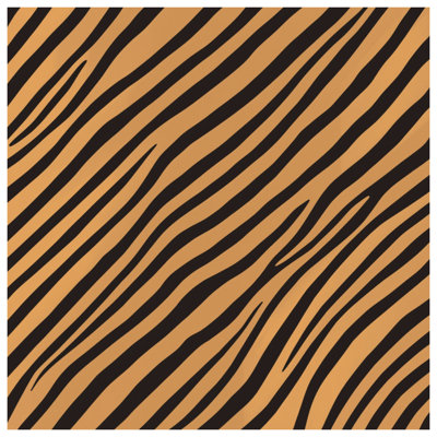 Toile tendue noire et orange avec rayures en toile de différentes tailles