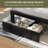 2 Pack Black Upholstered Headboard Adjustable Height Twin Size Platform Single Bed With Drawer-151016155