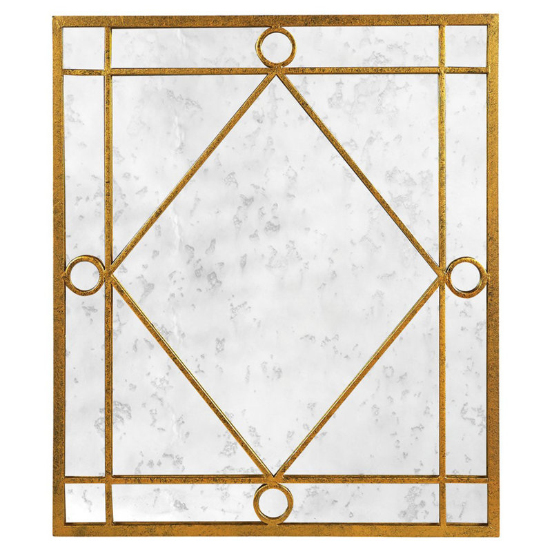LA Accent Mirror, Gold Leaf