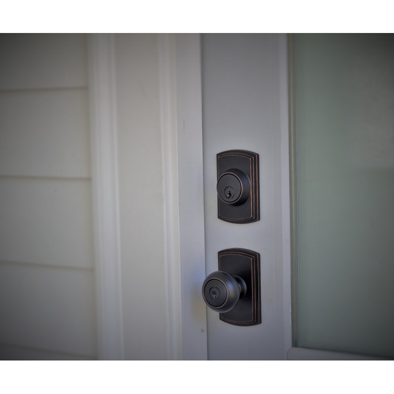 Italian Electronic Single Cylinder Deadbolt, Edged Oil Rubbed Bronze