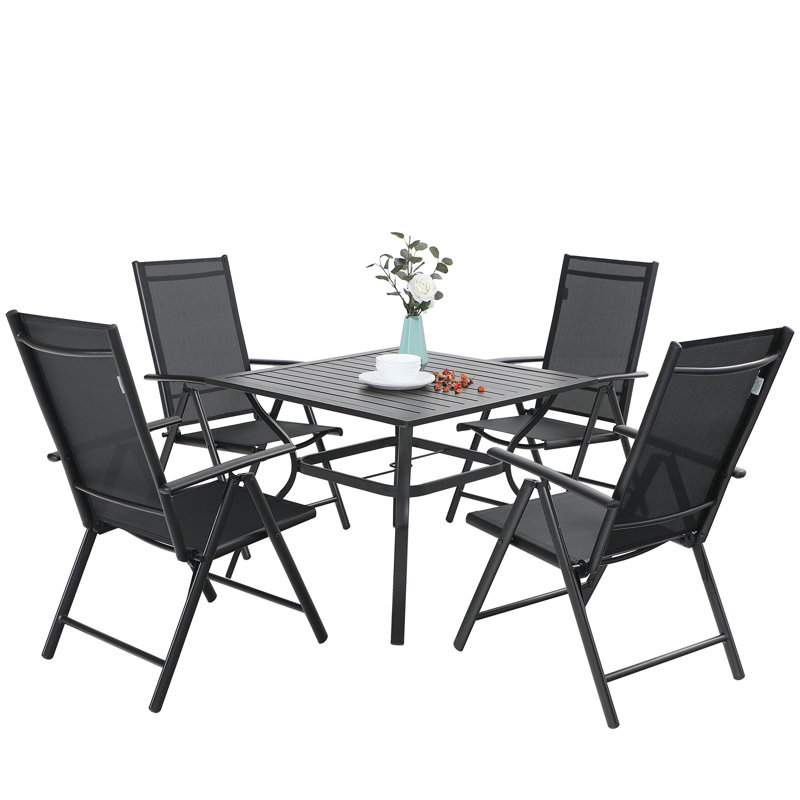Leonard 4 - Person Patio Dining Set with Square Table