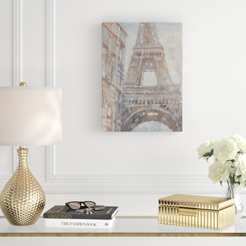 « parisian aube i », peinture sur toile tendue, H 19 po x l 14 po x P 2 po