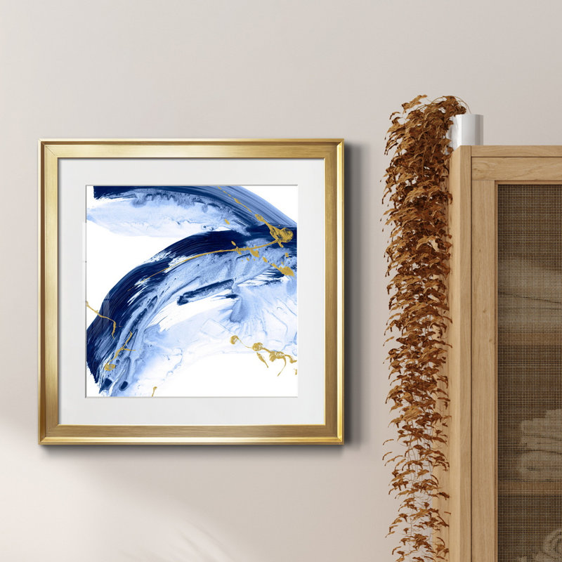 Impression encadrée Golden Premium IV - Premium - prête à être accrochée, H 34,5 po x l 34,5 po x P 1,5 po, Blanc