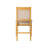 WCC-OAK-03– Waco Dining Chairs with PU Leather Seat, 3-X Back Design, Set of 2, Oak Wood Finish-940610549