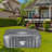 6-Seat Inflatable Pool Spa with Light - Portable Hot Tub Spa with Remote Control
