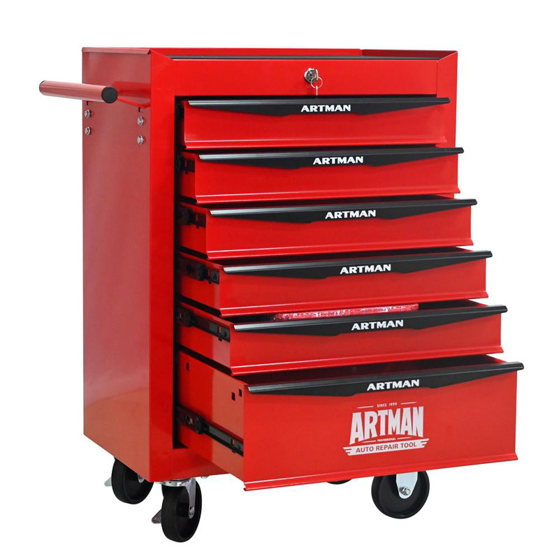 5 Drawers Multifunctional Tool Cart With Wheels