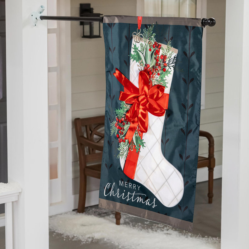 Drapeau de maison de Noël
