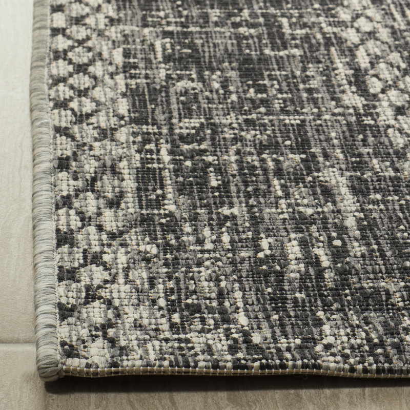 Atwells Looped Light Grey Indoor/Outdoor Rug, Rectangle 201 x 290 cm