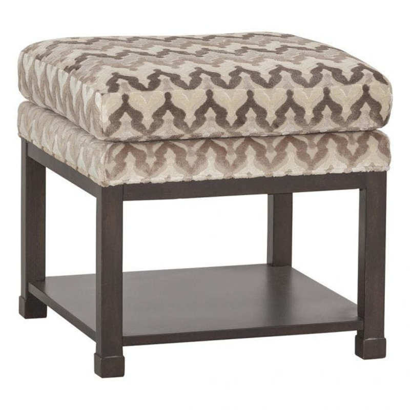 Libby Langdon 20.5" Wide Square Standard Ottoman with Storage, 3152 Putty, Tobacco