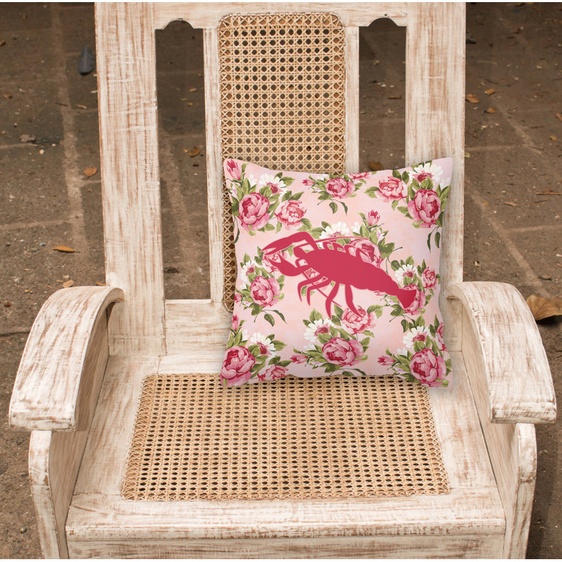  Coussin décoratif roses 14 "Lobster Shabby Elegance, Rose