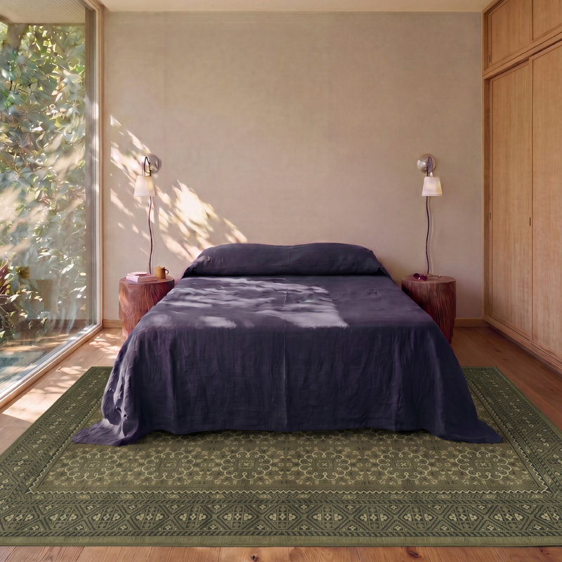Petal Slim Washable Rug, Rectangle 6'7" x 9'