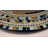 Tarrade Mosaic Mirror, Wall Art Décor – Handcrafted Decorative Wall Mirror, Autumn Green, Deep Blue, and Brown Round Mosaic Mirror, 24” Frame, 16" Mirror-1482621893