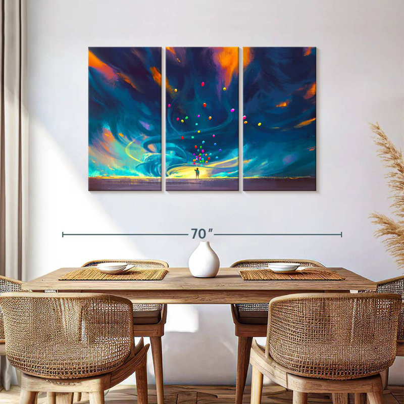 Ashelle fantaisie acrylique, H 36 po x l 57 po