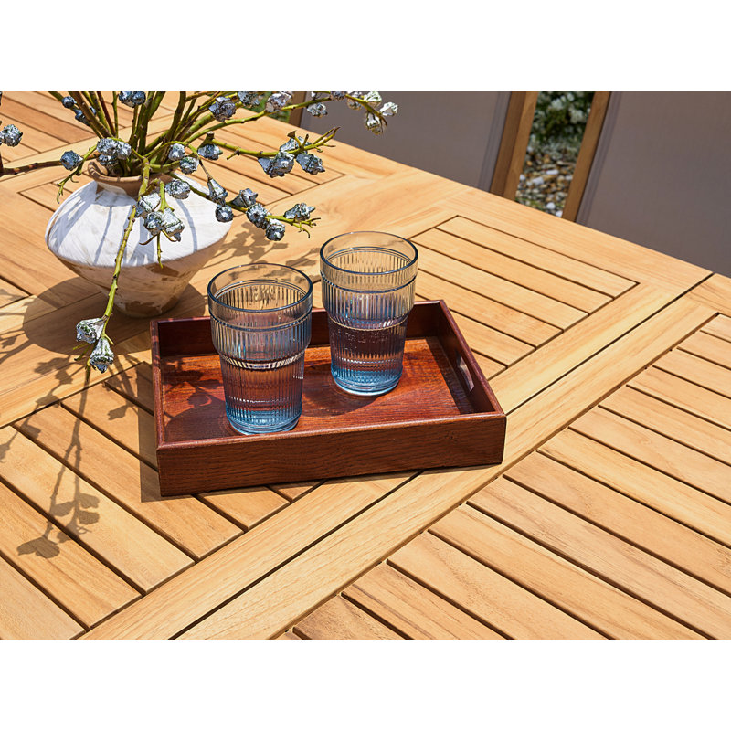 Oval Double Extendable Teak Dining Table