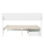 Norla Twin XL Wood Platform Bed with Footboard and Storage Drawers, White-317705632-317705638