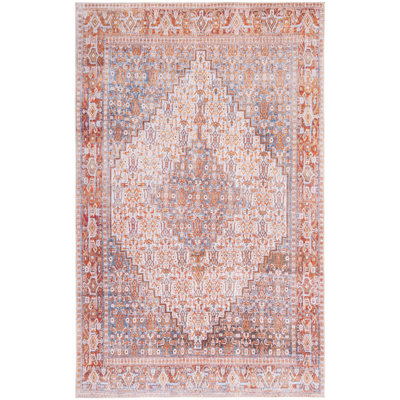 Ziebarth 166 M/W S/R Area Rug In Beige / Rust