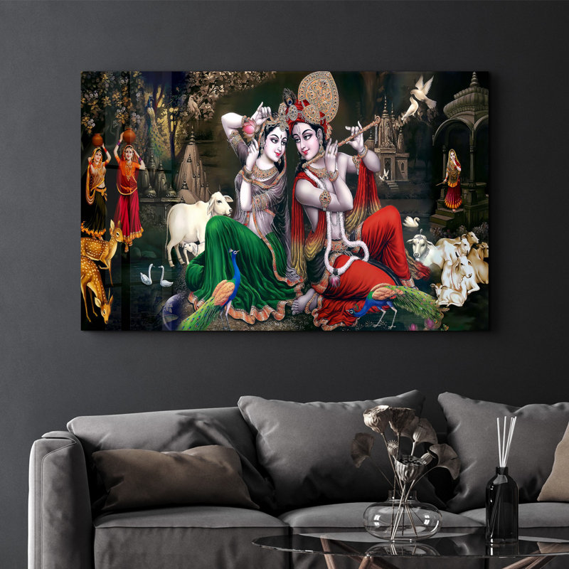 Peinture élégante en verre trempé de 27,6 po x 43,3 po | 100% verre trempé, épaisseur: 0,16 pouce | Œuvre imprimée UV, parfaite pour la décoration intérieure et les intérieurs modernes, des visuels époustouflants pour toute pièce