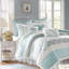 9 Piece Cotton King Decorative - Shabby Chic Style With Printed Textile Duvet Cover Multicolor Fabric For Elegant Bedroom Design