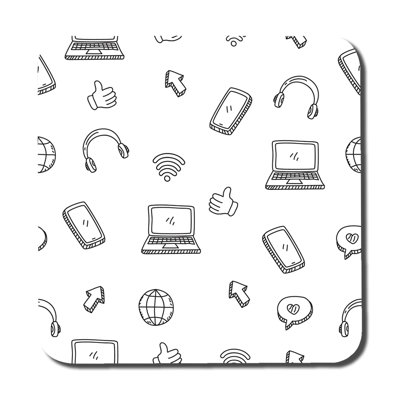 Square 6 Piece Coaster Set