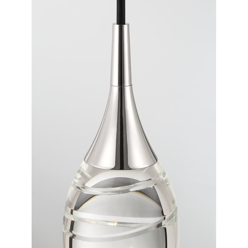 George Kovacs Hail LED Pendant In Polished Nickel Finish