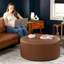 Repose-pieds rond surdimensionné avec repose-pieds Denka-2058604141