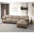 Light Brown Suede Sectional Sofa