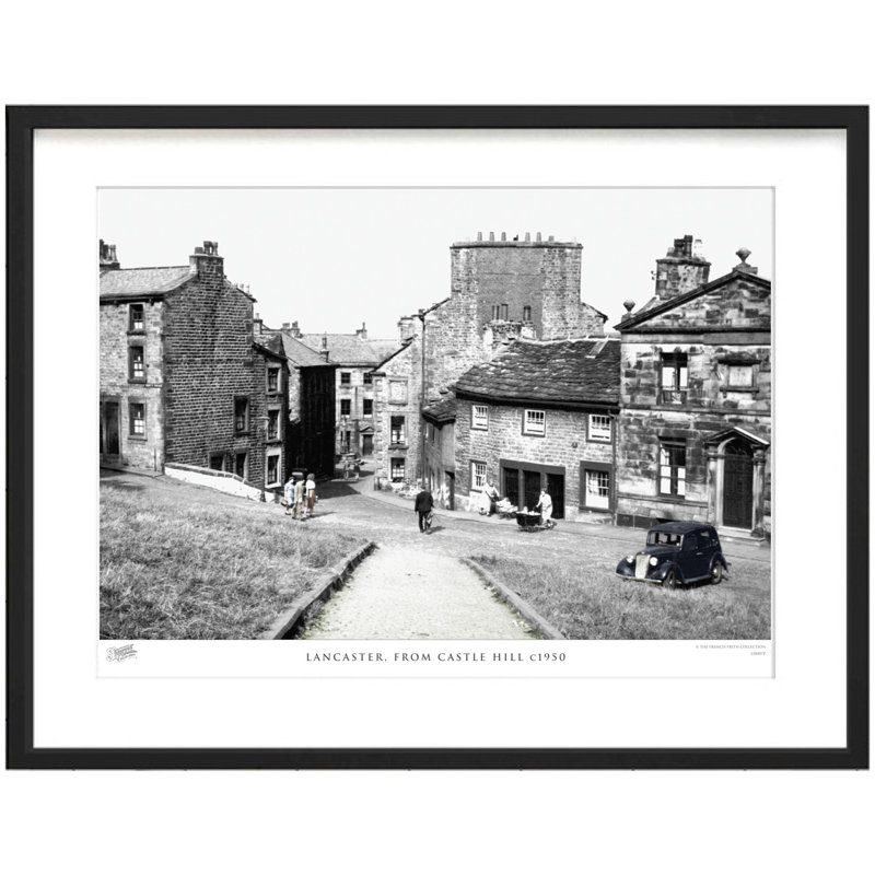 Lancaster, From Castle Hill C1950 - Single Picture Frame Print, 60cm H x 80cm W x 2.3cm D